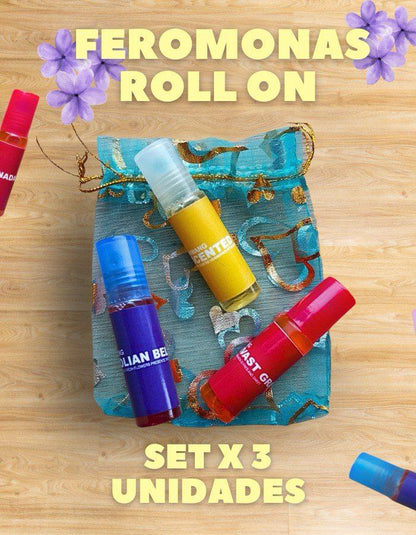 ROLL-ON PHEROMONA- SET X 3UNIDADES